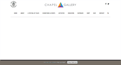 Desktop Screenshot of chapelgallery.org.uk